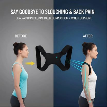 Adjustable Posture Corrector Back Support Belt For Improving Posture Reducing Hunchback Lightweight Back Support Back Sitting