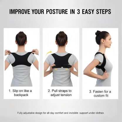 Adjustable Posture Corrector Back Support Belt For Improving Posture Reducing Hunchback Lightweight Back Support Back Sitting